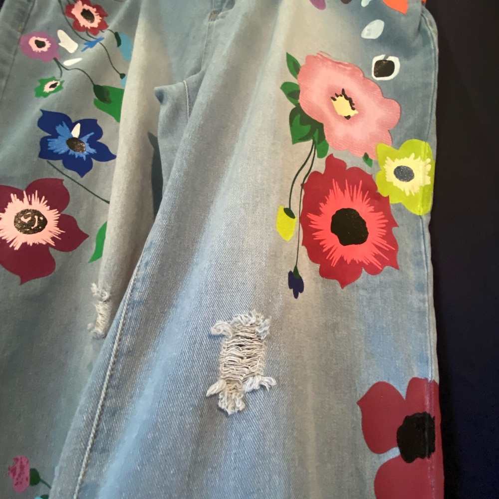 MISSLOOK Light Blue Denim Jeans Size 5X